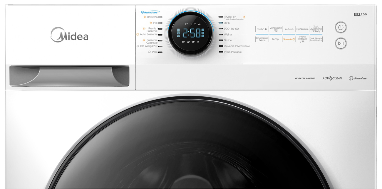 midea MF200D80WB/W-PL programy prania