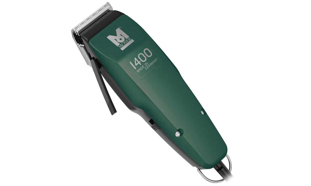 Wygodna w obsłudze maszynka Moser 1400 Green