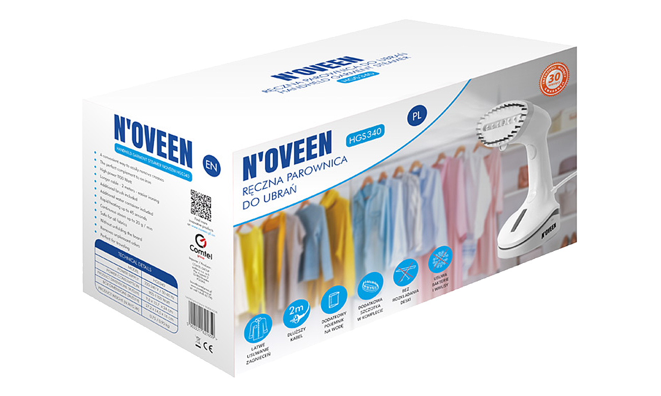 Generator pary parownica ręczna streamer N'oveen HGS340