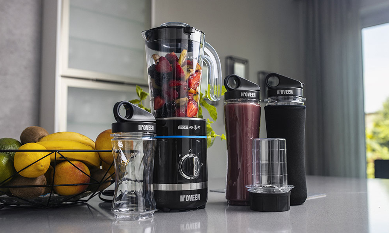 Blender N'oveen Sport Mix & Fit SB2000 Xline z wytrzymałymi nożami