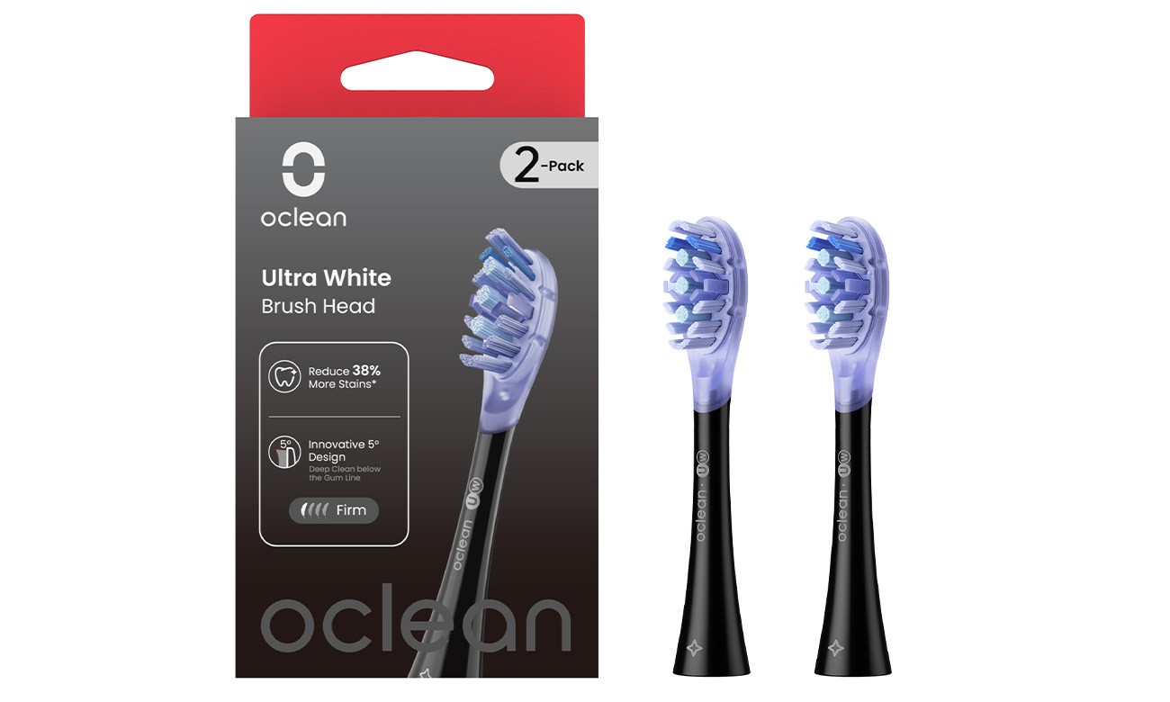 Końcówki do szczoteczki Oclean Ultra White UC02 czarny 2 szt.