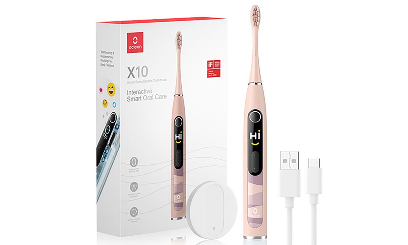 Szczoteczka soniczna Oclean X10 różowa