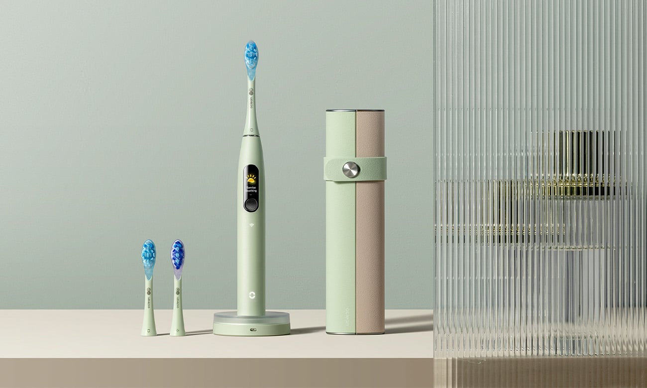 Szczoteczka soniczna Oclean X Ultra zestaw z etui i końcówkami miętowa