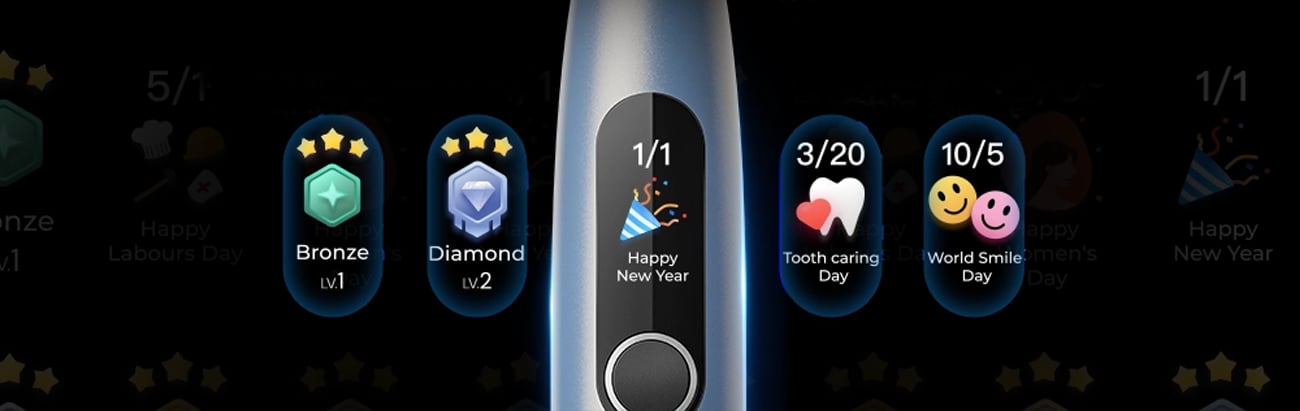 Szczoteczka soniczna Oclean X Pro Digital złota