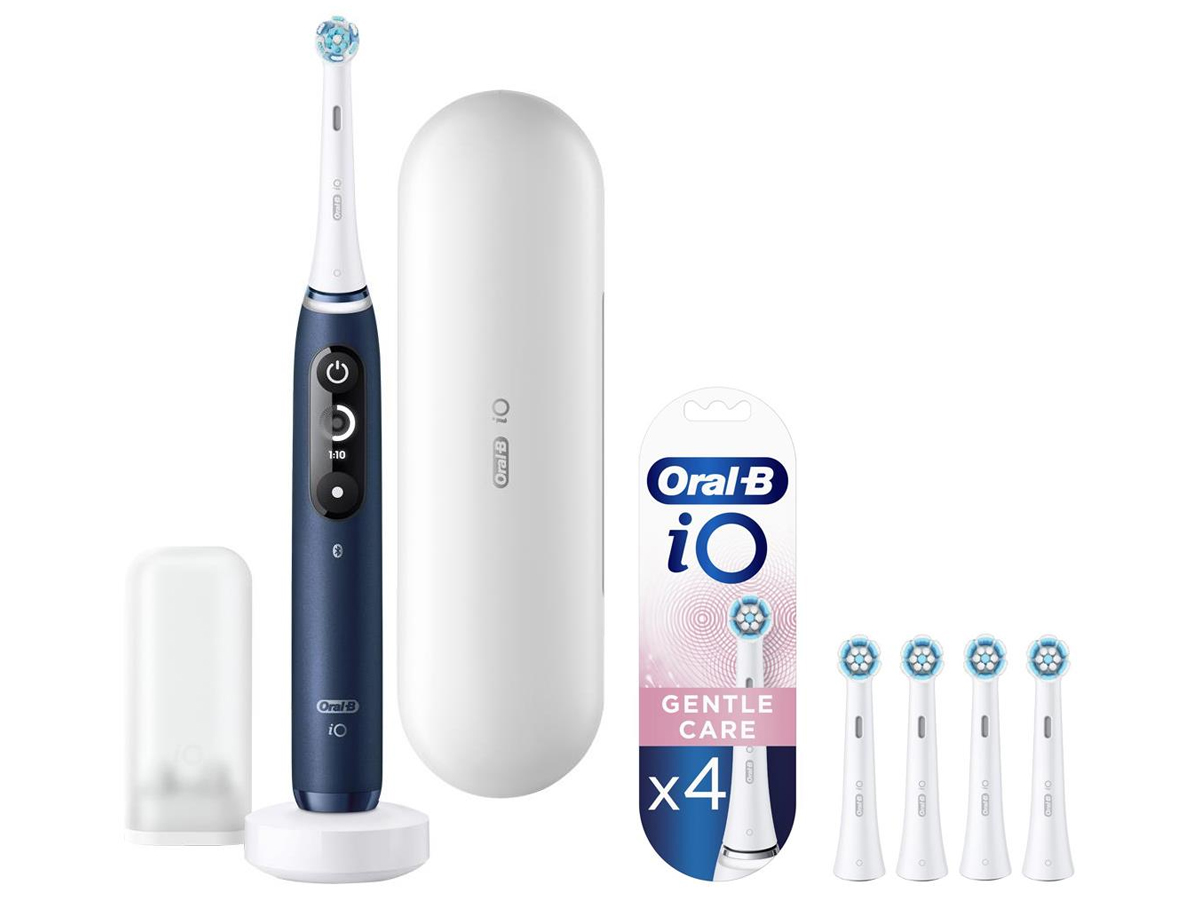 Oral-B Szczoteczka iO 7 Sapphire Blue + 4 szt. końcówki iO Sens EB4