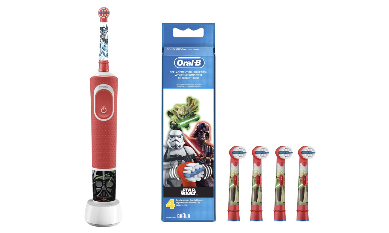 Szczoteczka elektryczna Oral-B D100 Kids StarWars + końcówki Oral-B EB10-4 Star Wars opinie