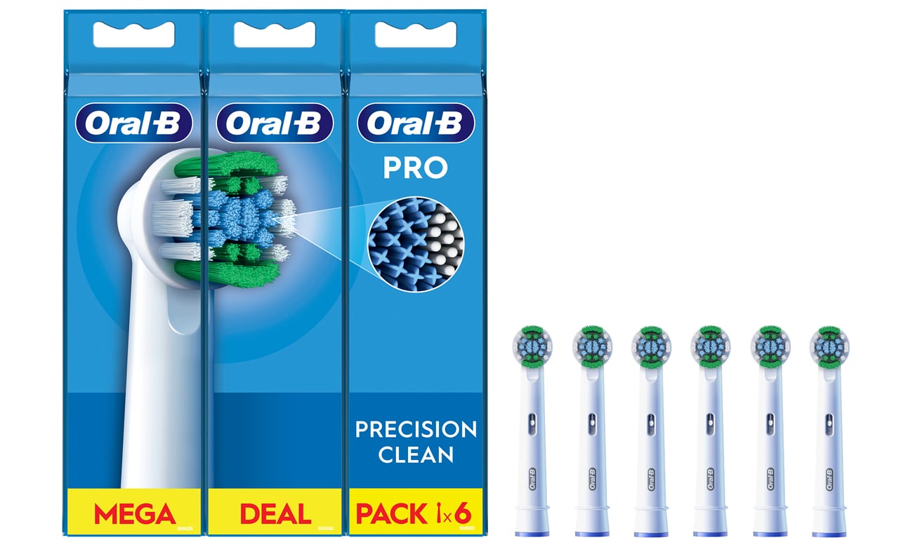 Oral-B Końcówki do szczoteczek Precision Clean EB20RX-6