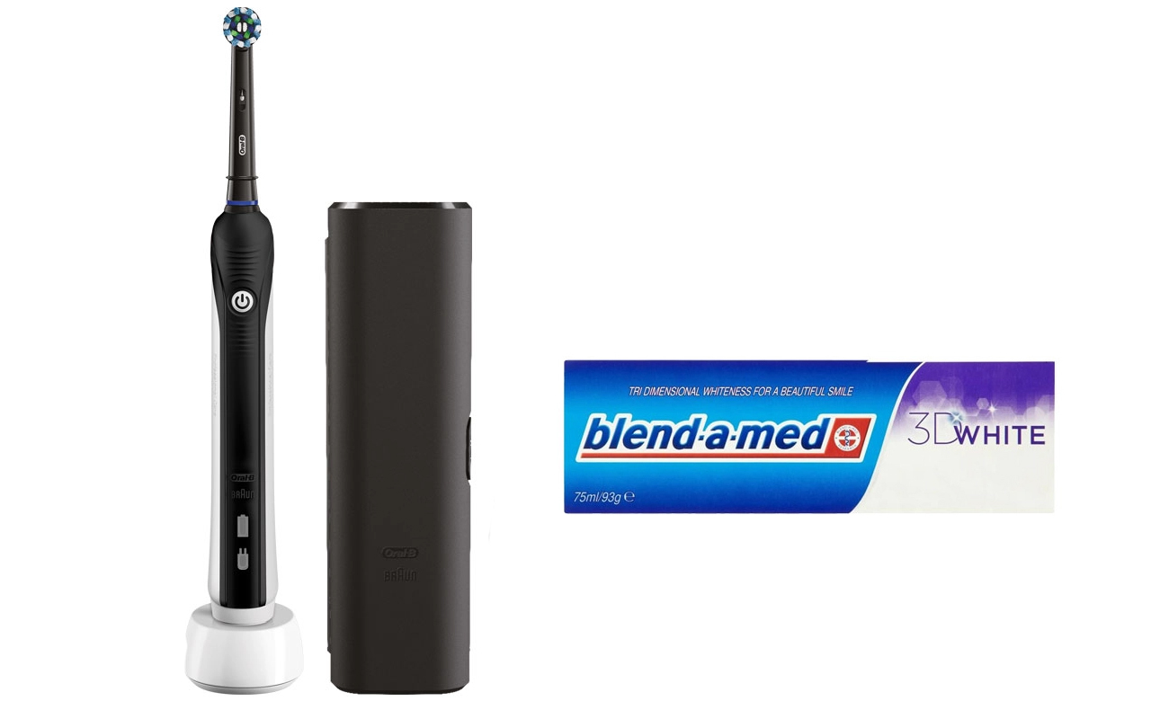 Zestaw Oral-B Szczoteczka Pro 750 Black + Pasta