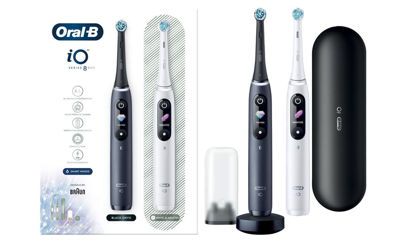 Oral-B Zestaw iO Series 8 Biały+Czarny