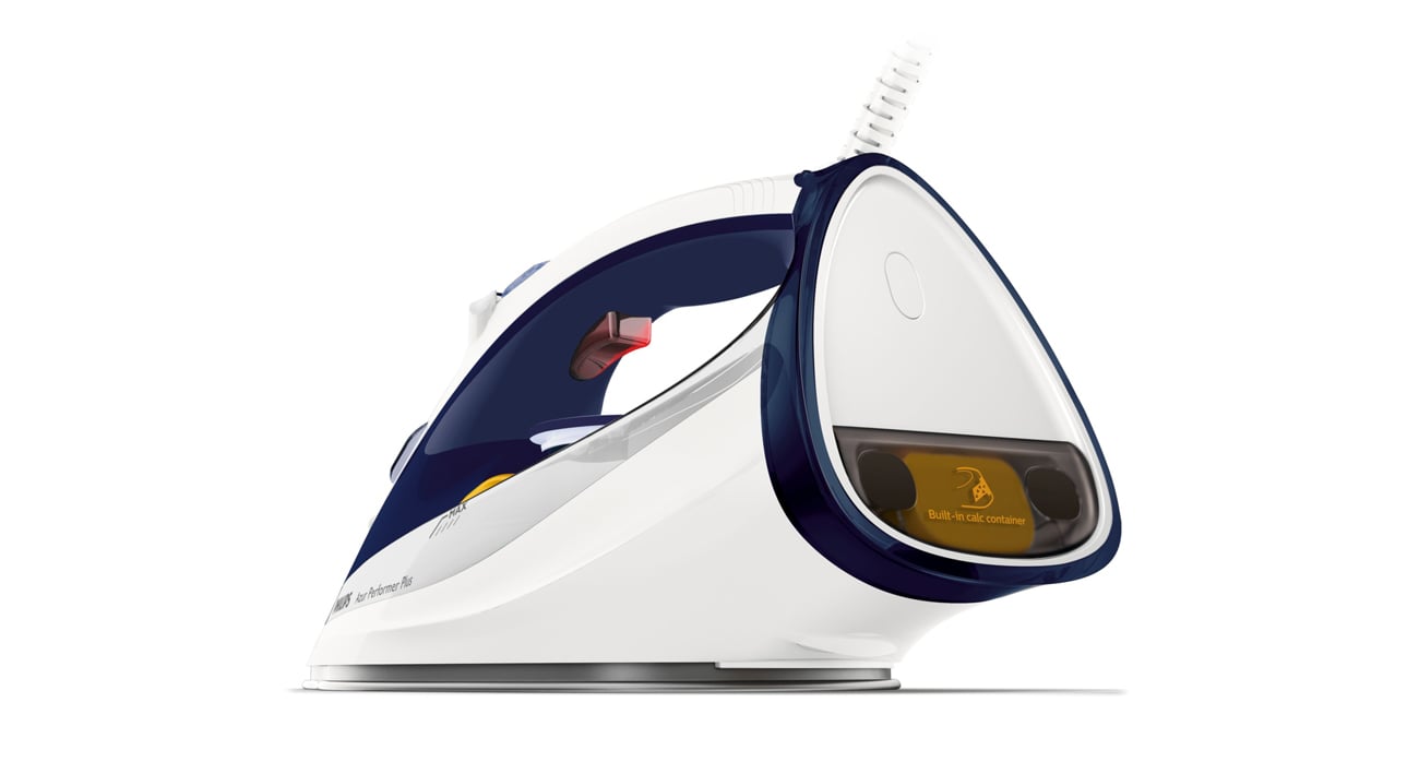 Żelazko Philips Azur Performer Plus GC4506/20 2400W biało-niebieski duży otwór wlewowy do uzupełniania wody w zbiorniku
