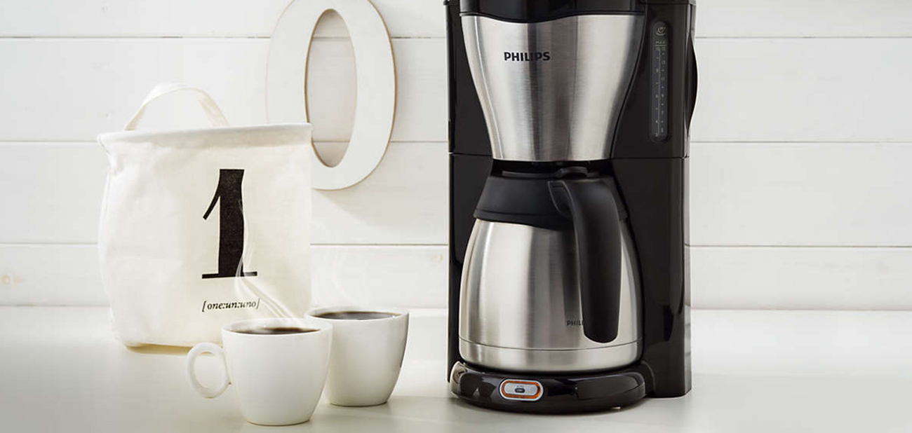 Ekspres do kawy Philips Cafe Gaia HD 7546/20 1000W czarno-srebrny wydajny uniwersalny