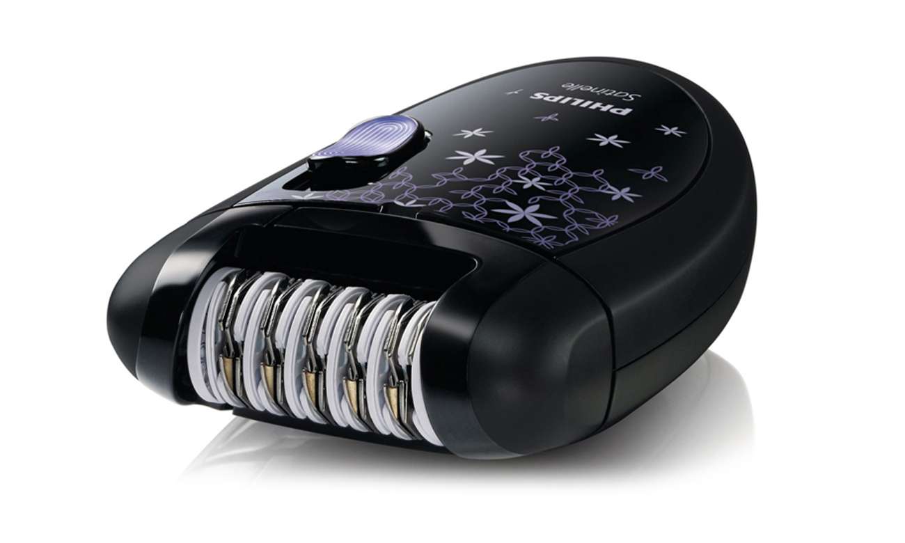 Philips Satinelle HP 6422/01 czarno-fioletowy delikatna depilacja