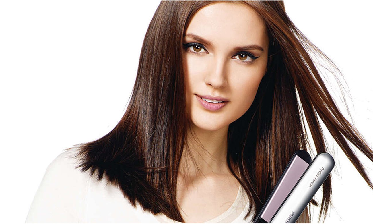 Prostownica Philips ProCare Keratin HP 8361/00 ustawienie temperatury