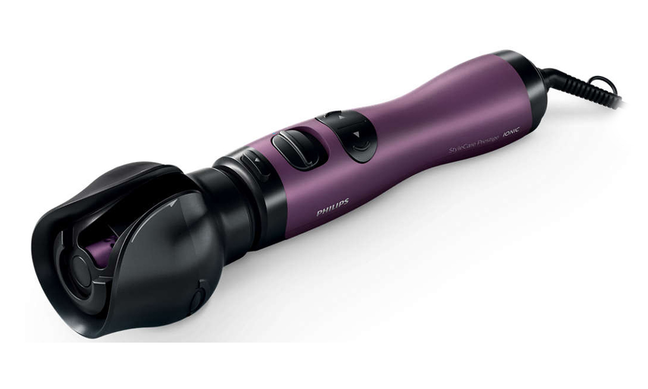 Suszarko-lokówka Philips StyleCare HP8668/00 800W fioletowo-czarna ergonomiczna niewielki uchwyt