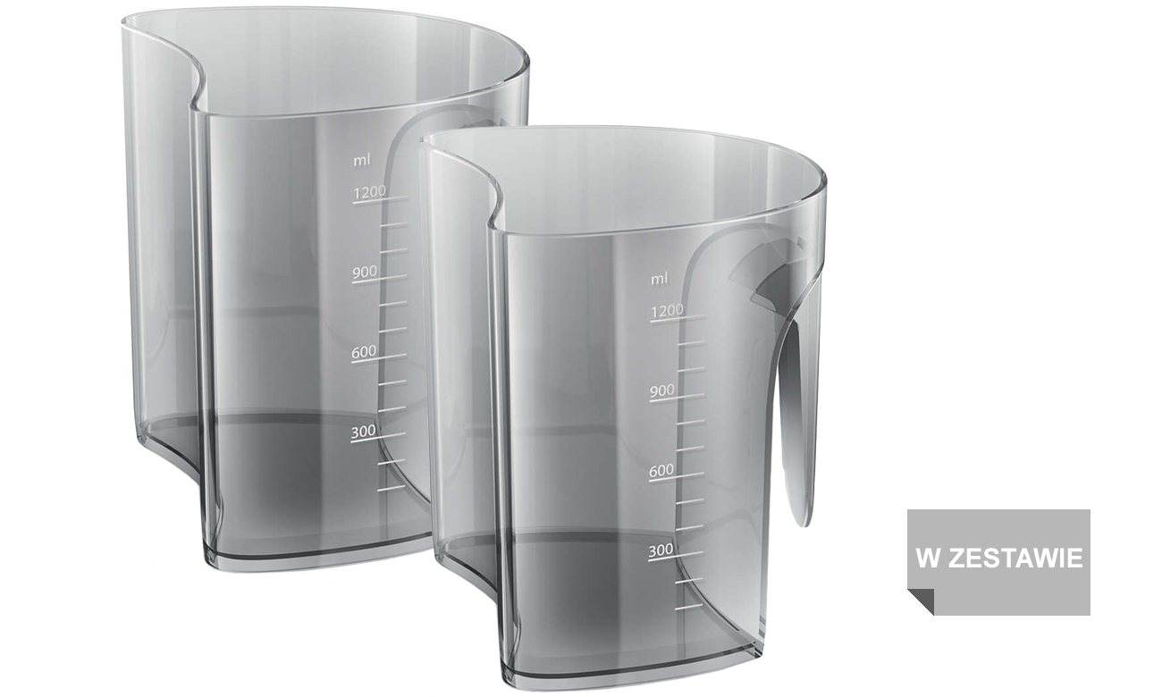 Dwa dzbanki do wyciskarki Philips Avance Collection HR 1880/01