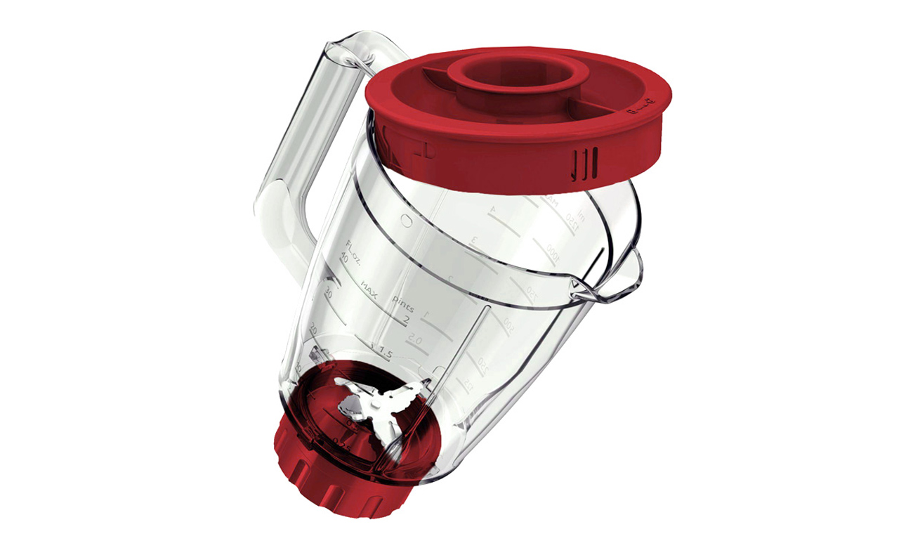 Philips Daily Collection HR2100/50 400W czerwony pojemnik w zestawie 1,25 l