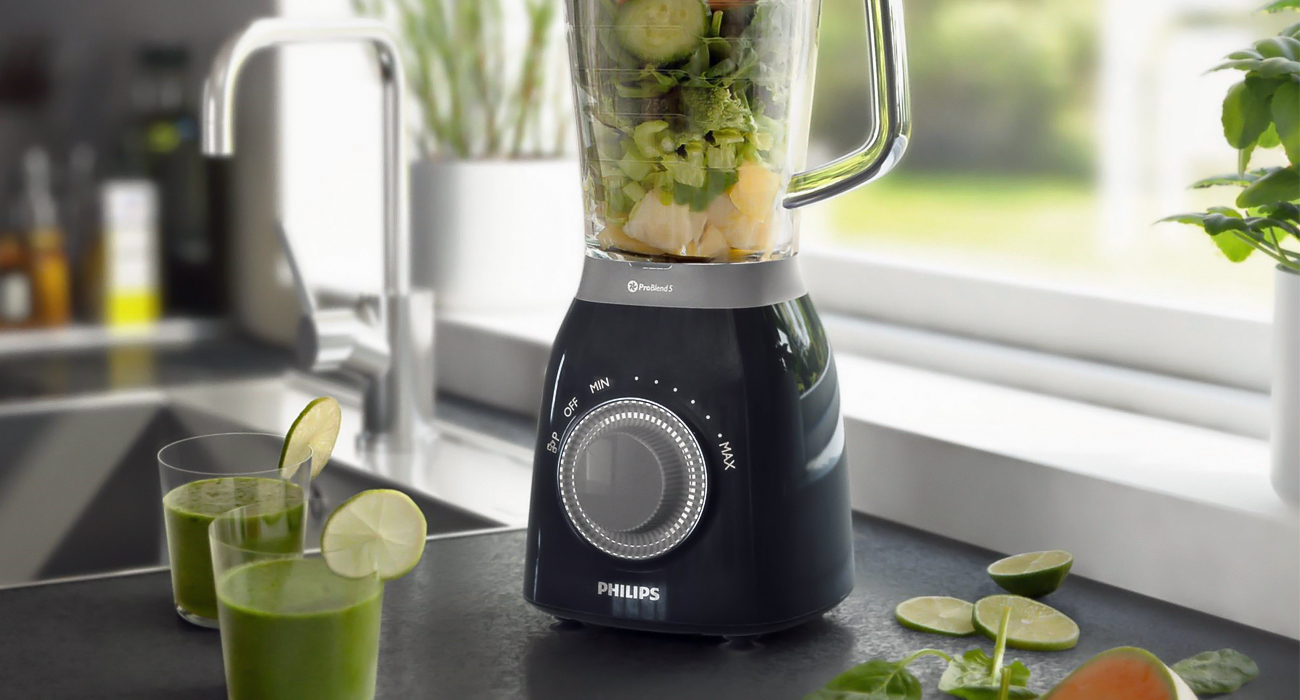 Philips ProBlend 5 HR2162/90 w zestawie z praktycznym młynkiem