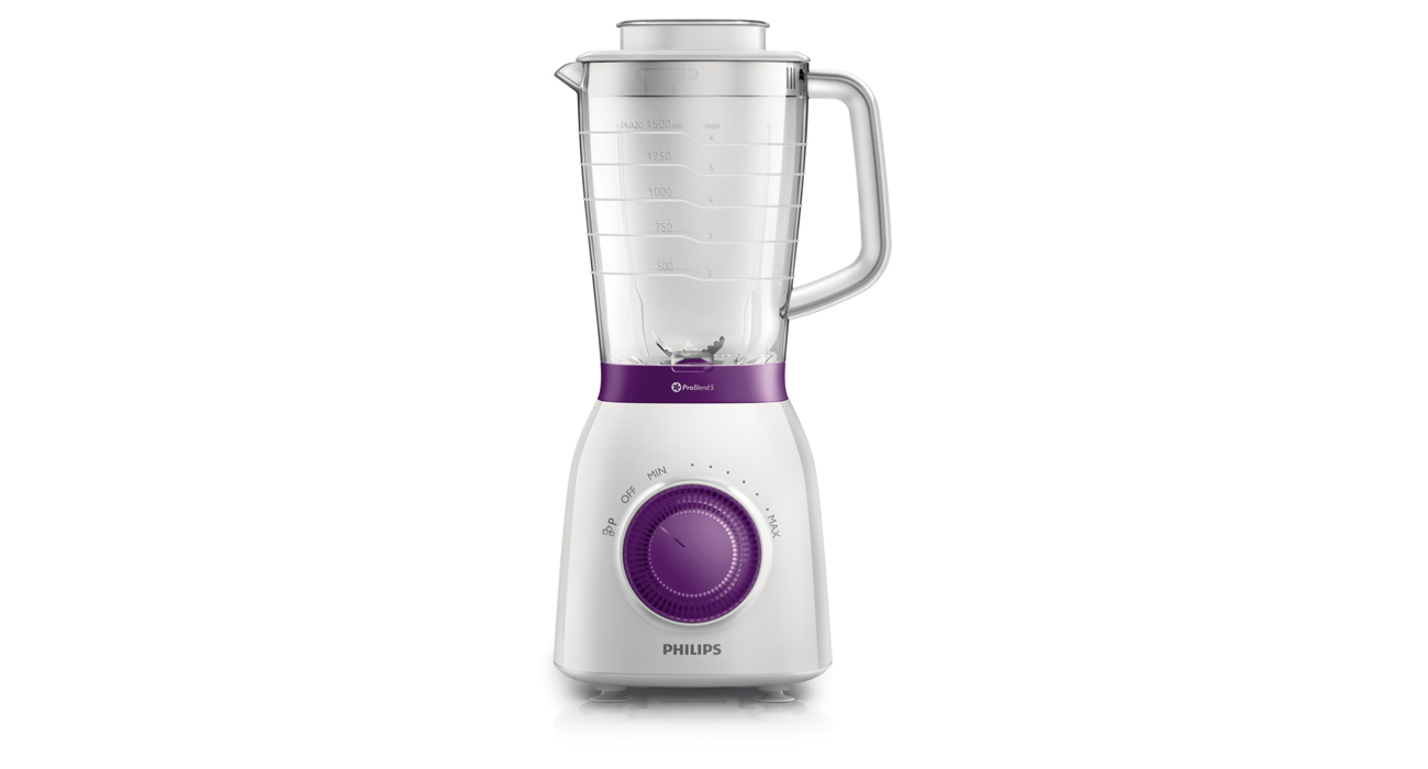 Blender Philips ProBlend 5 HR 2163/00 biało-fioletowy