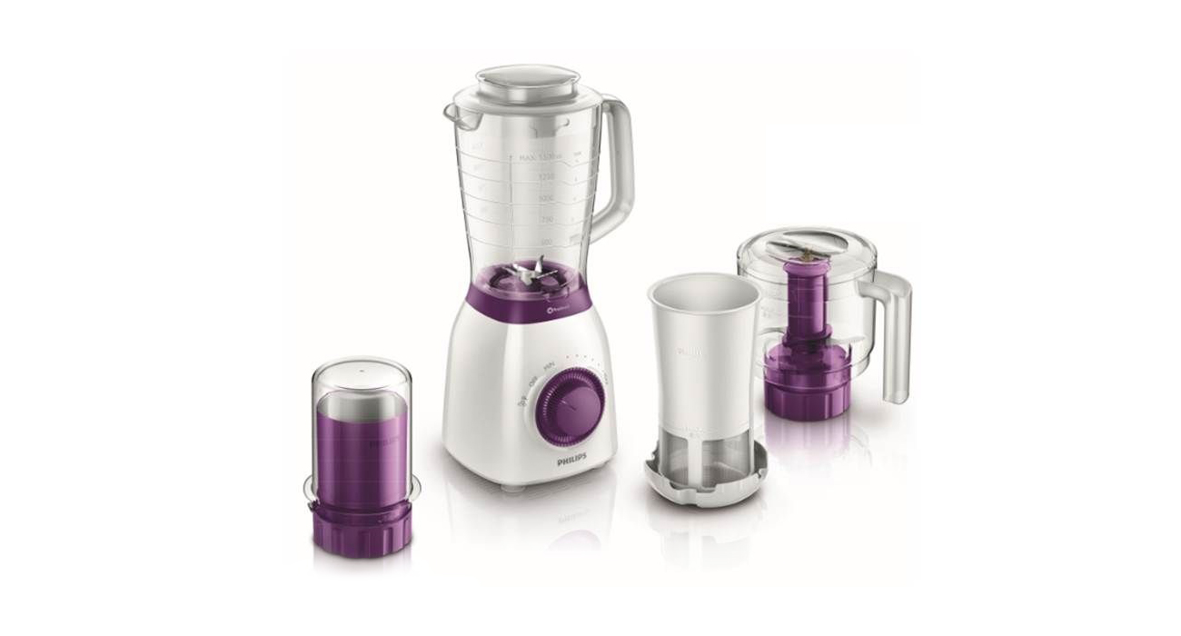 Blender kielichowy Philips ProBlend 5 HR2166/00 600W biało-fioletowy