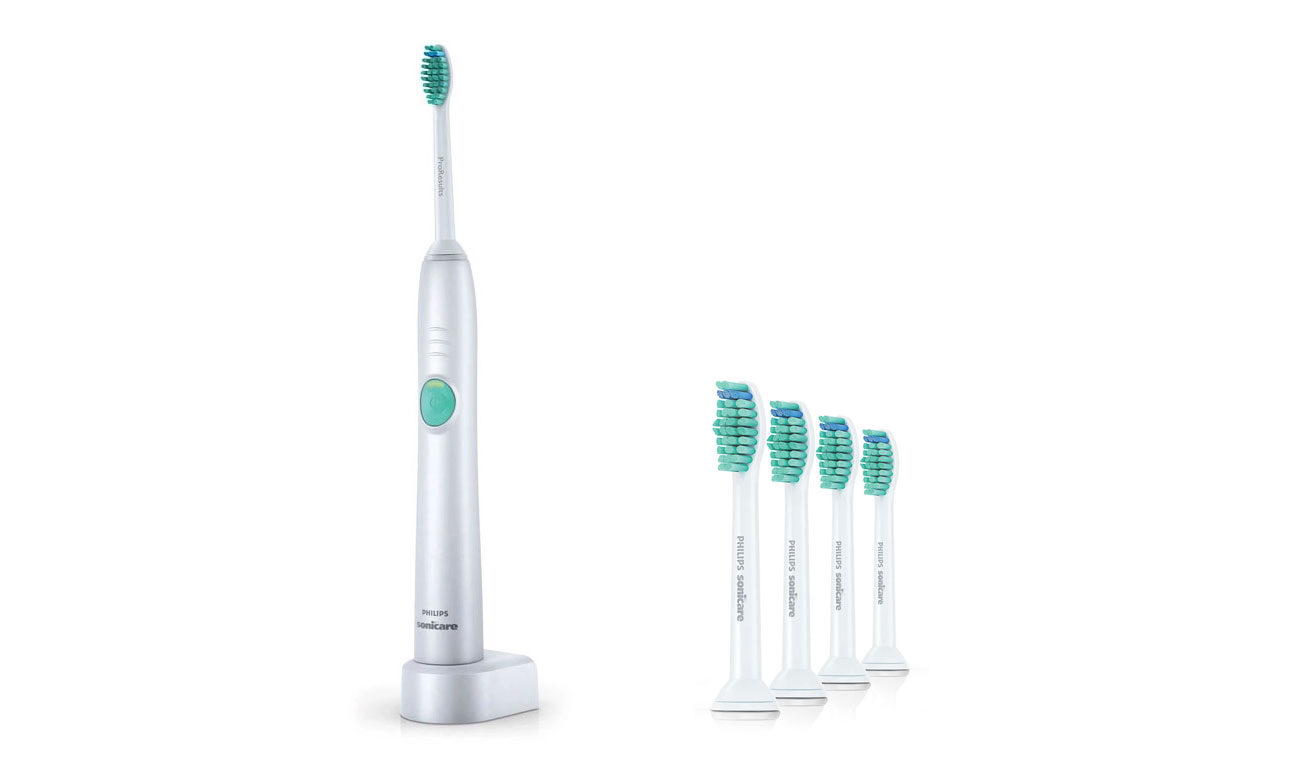 Szczoteczka do zębów Philips Sonicare Easy Clean HX6511/50 + końcówki Philips Sonicare HX6014/07 Pro Results
