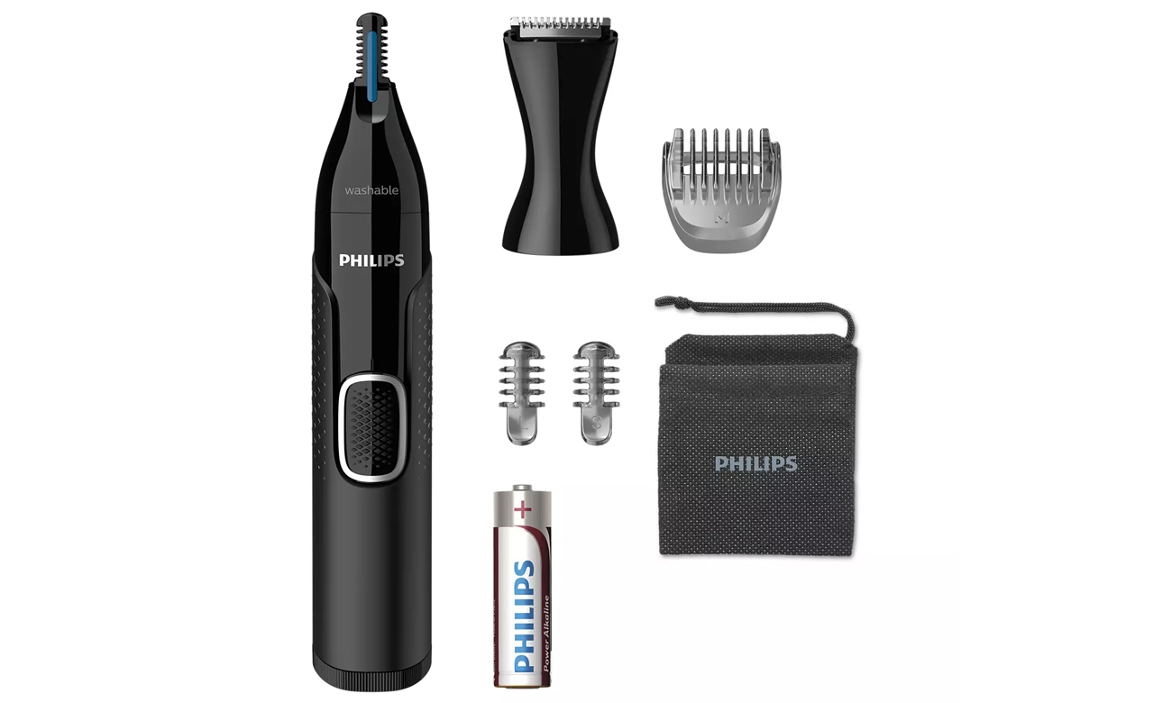 Philips Nosetrimmer Series 5000 NT5650/16 czarny możliwość mycia pod bieżącą wodą