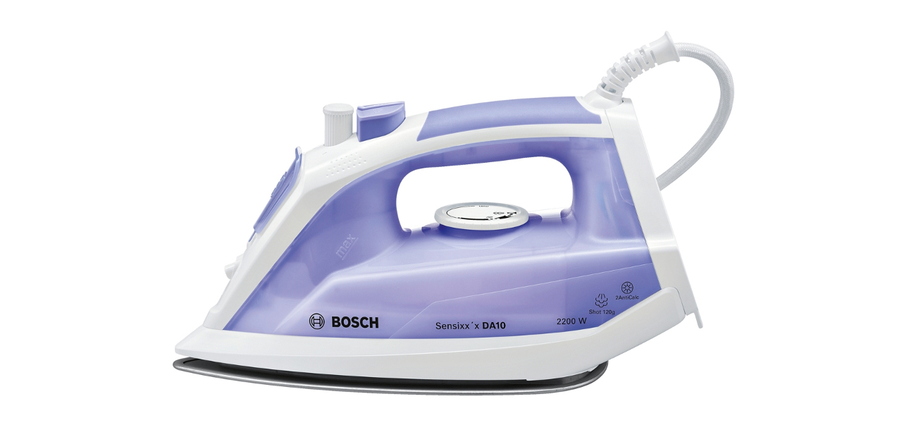 Żelazko parowe Bosch Sensixx'x DA10 2200W biało-liliowe