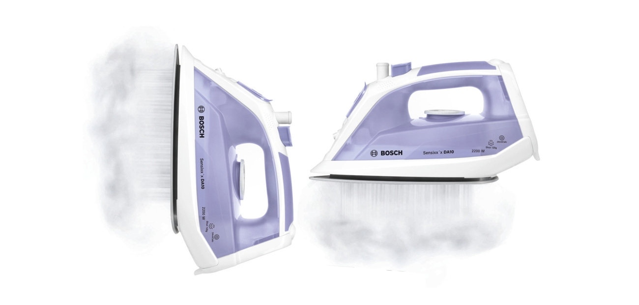 Żelazko parowe Bosch Sensixx'x DA10 2200W biało-liliowe