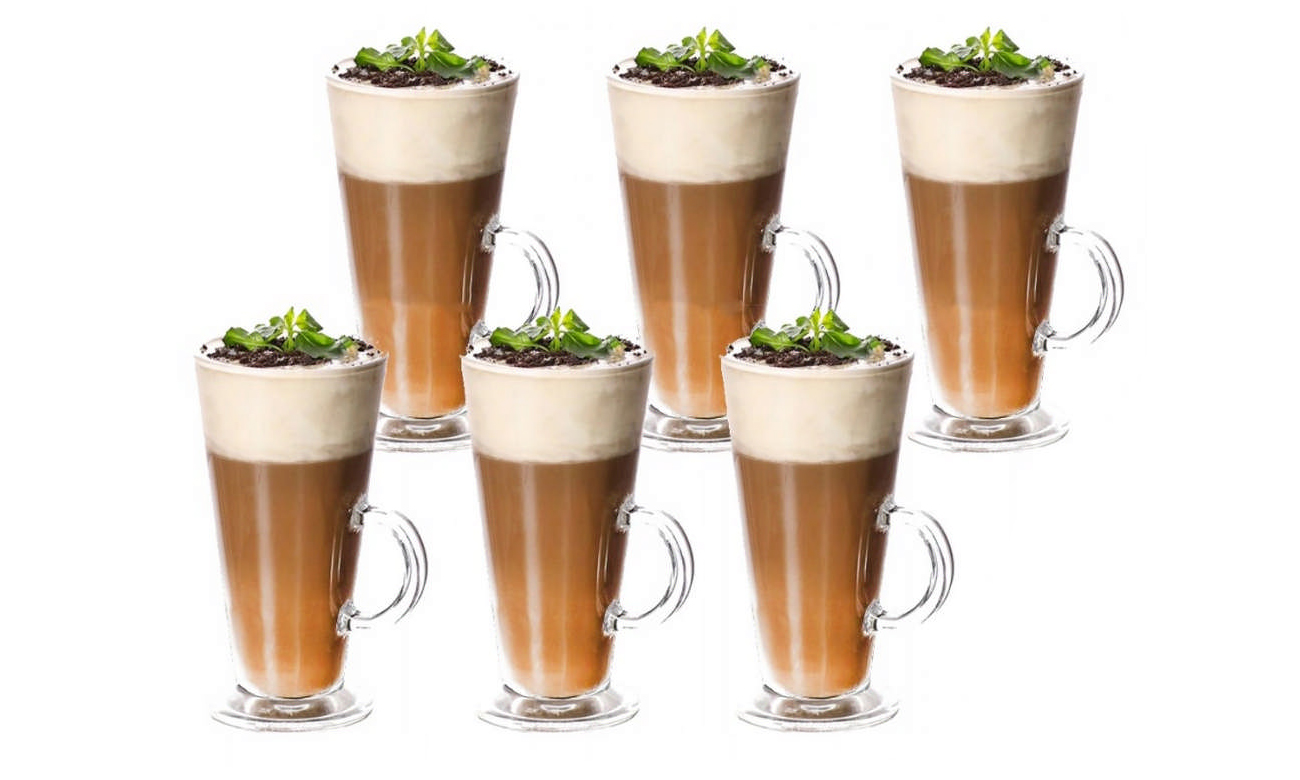 PLM Zestaw 6 szklanek do latte 250 ml