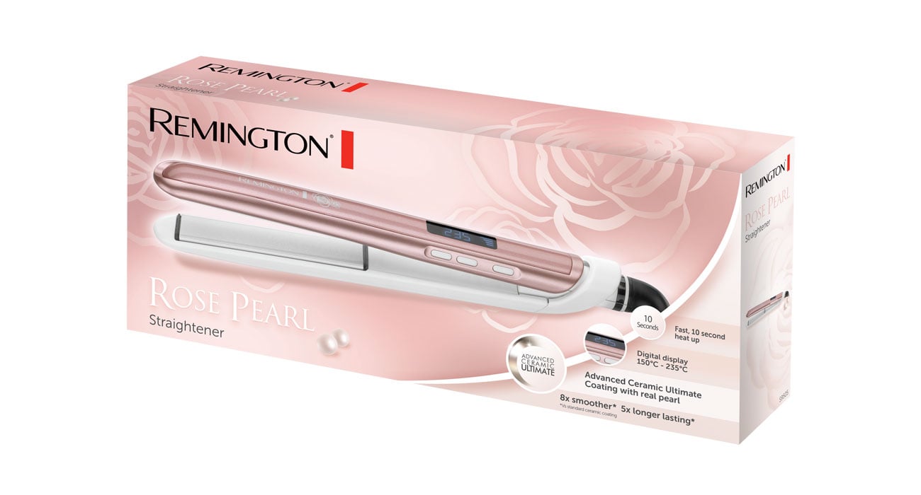 Prostownica do włosów Remington Rose Lux S9505 ma uniwersalne napięcie