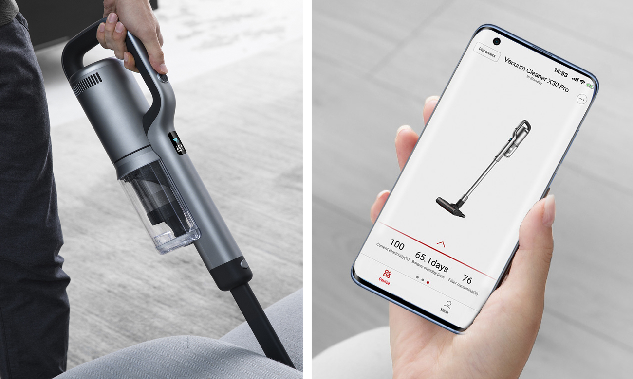Odkurzacz Roidmi X30 Power Pro z kolorowym wyświetlaczem