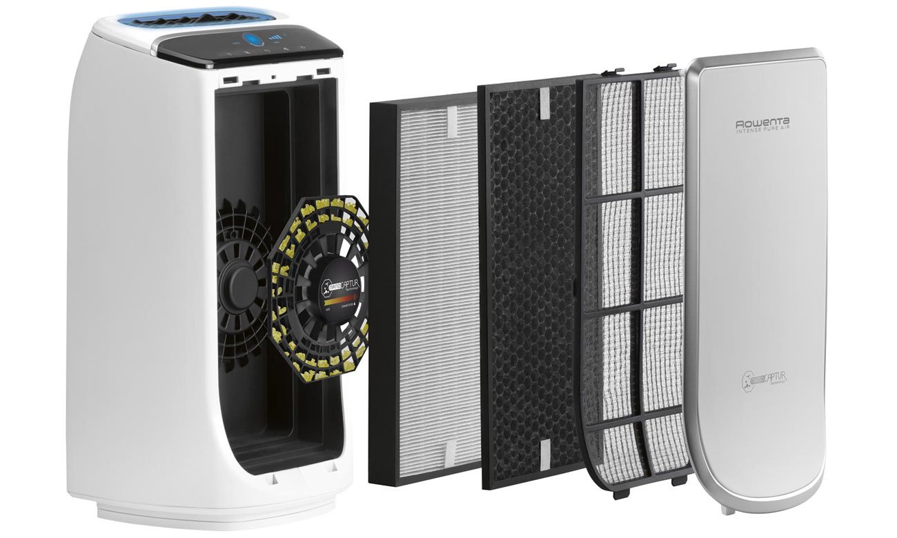 Poczwórna filtracja w Rowenta Intense Pure Air Auto PU4020
