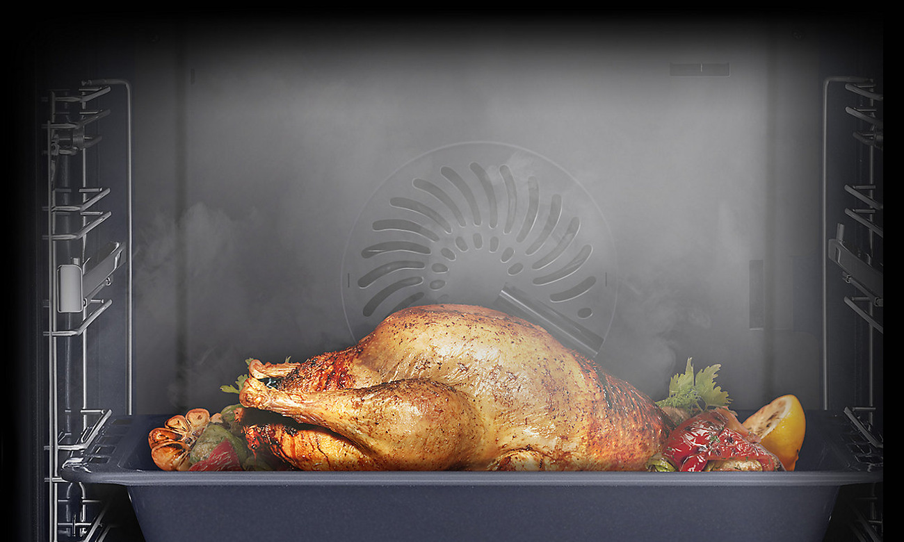Piekarnik Samsung NV73J7740RS posiada technologię Gourmet Vapour