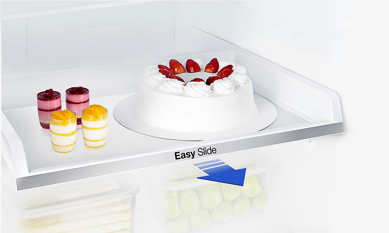 Półka Easy Slide w lodówce Samsung RB30J3000WW