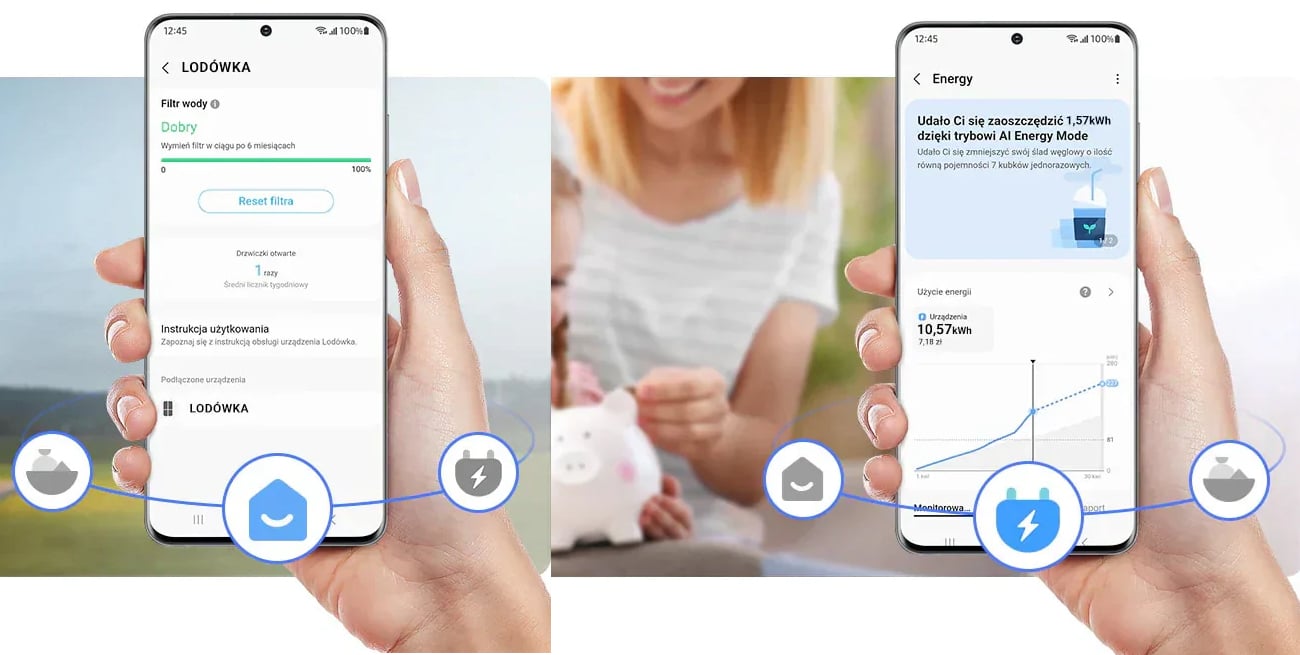 Lodówko-zamrażarka Samsung RB34C632ESA