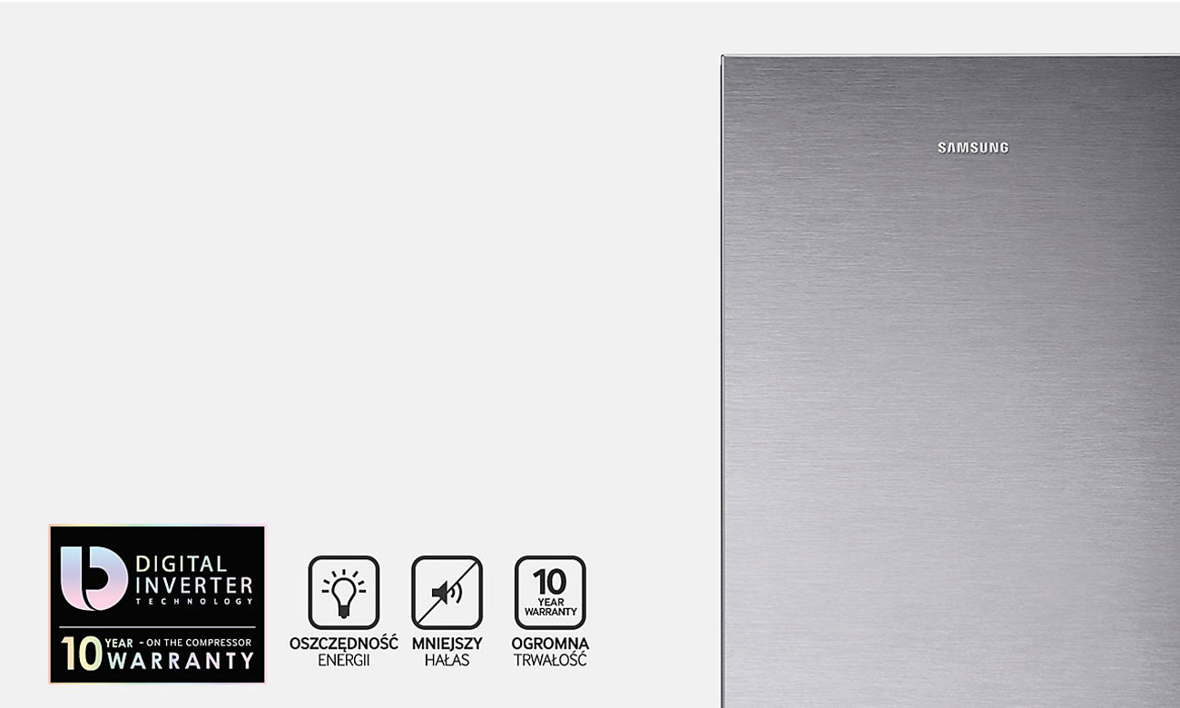 Silnik Digital Inverter w lodówce Samsung RB36J8799S4