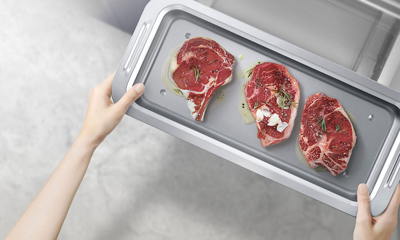 Naczynie Chef Pan w lodówce Samsung RB36J8799S4