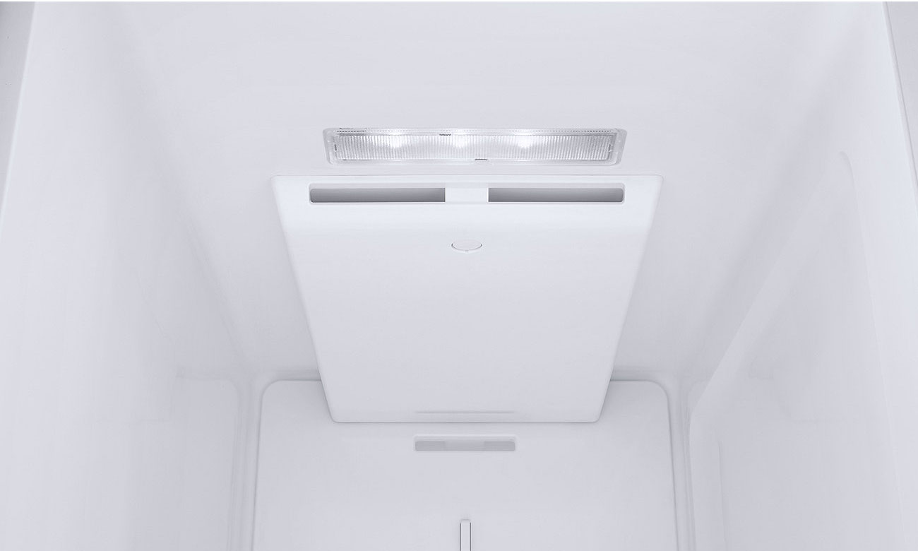 Wydajne oświetlenie LED w lodówce Samsung RS51K57H02C