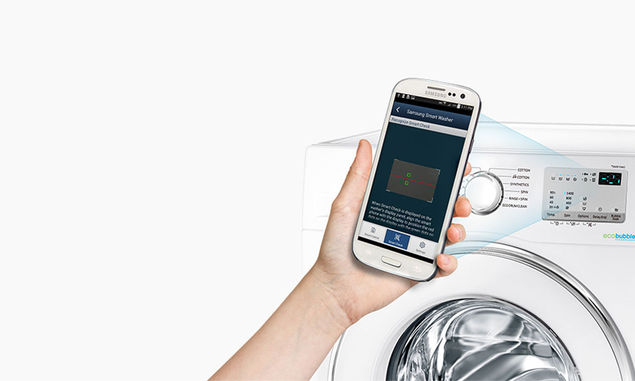 Smart Check w pralce Samsung WD80J6410AX
