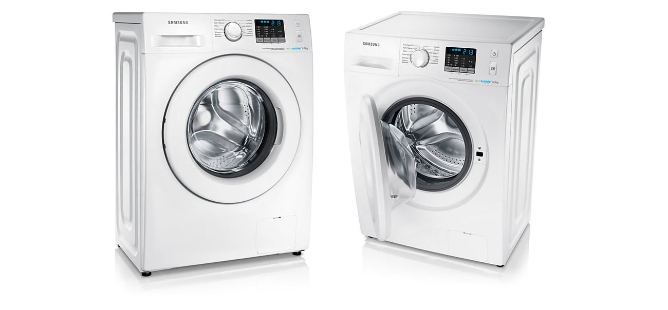 Eleganckie wykończenie pralki Samsung WF60F4E0W0W