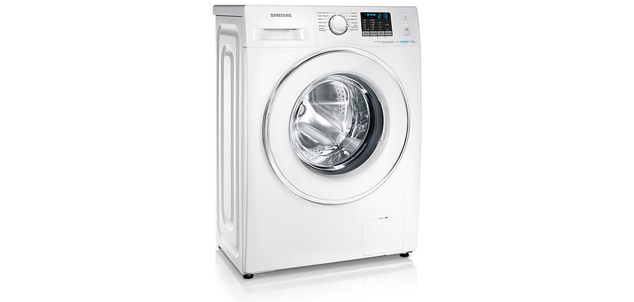 Eleganckie wykończenie pralki Samsung WF60F4E2W2W