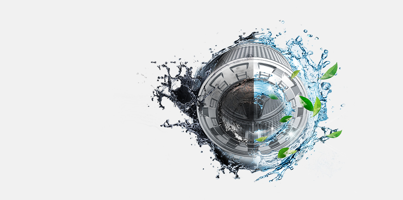 Samsung WF60F4E2W2W czyszci bęben automatycznie