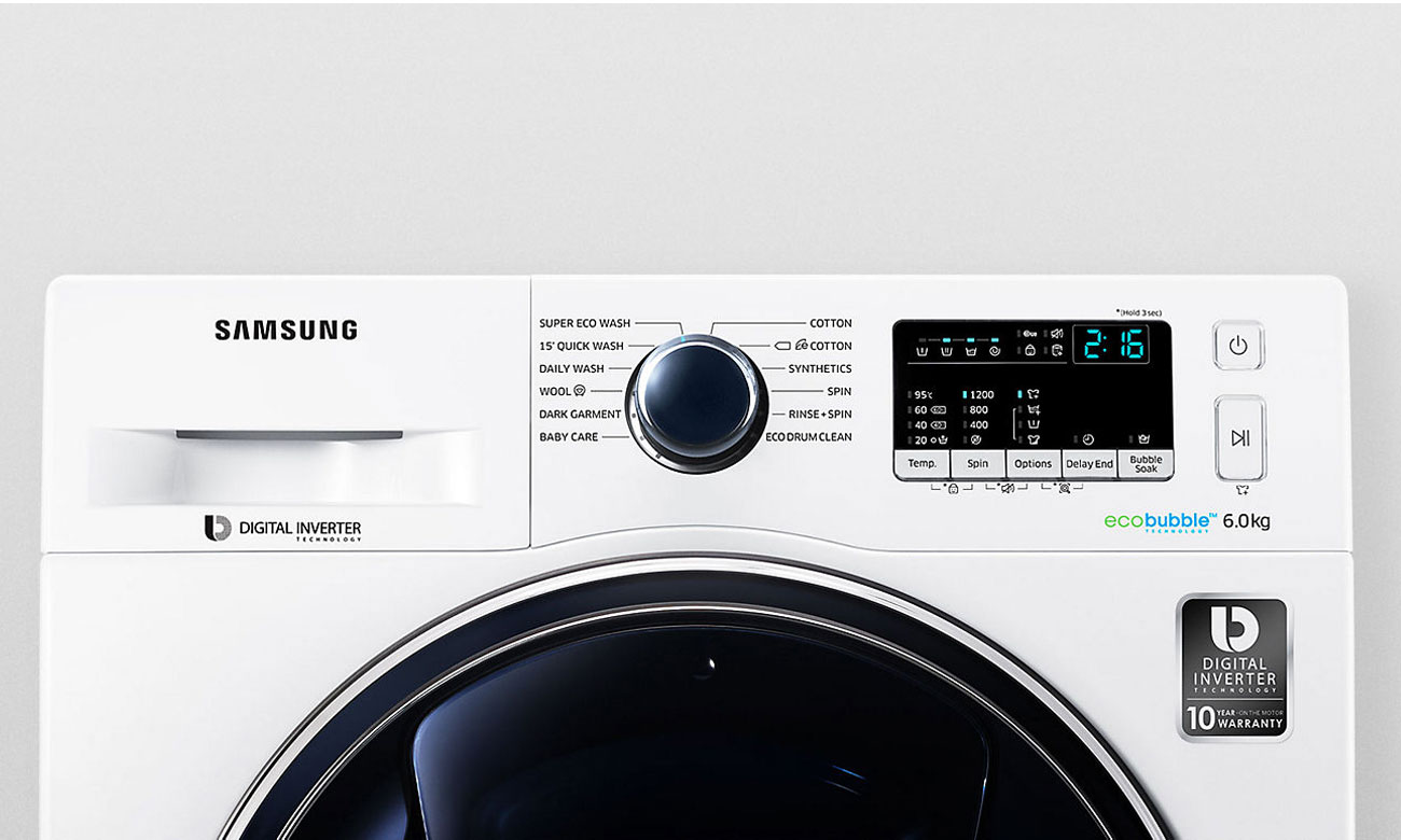Silnik Digital Inverter w pralce Samsung WW60K42109W