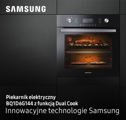 Piekarnik elektryczny z funkcją Dual Cook i funkcją pary