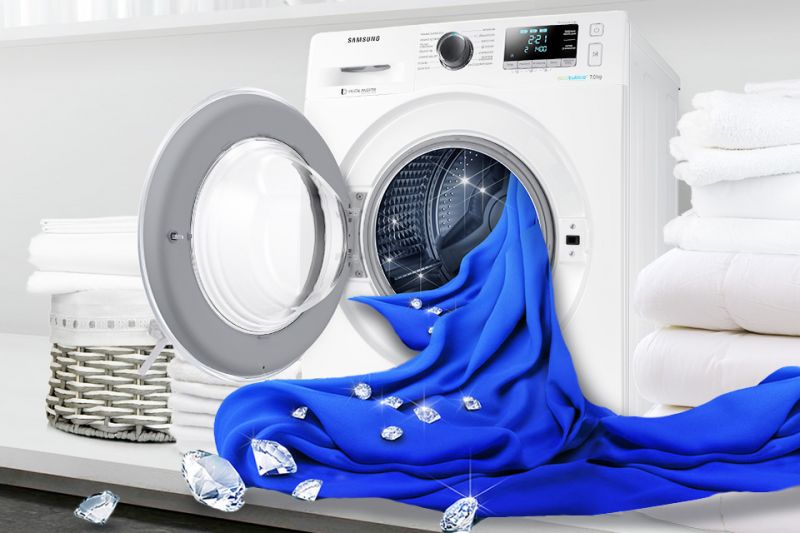 Samsung Bęben Diamond. Dba o delikatne tkaniny Samsung Bęben Diamond. Dba o delikatne tkaniny