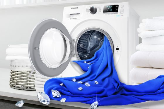 Samsung Bęben Diamond. Dba o delikatne tkaniny Samsung Bęben Diamond. Dba o delikatne tkaniny