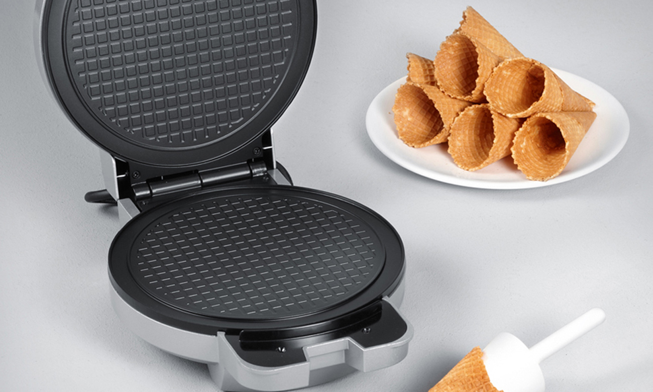 Severin Waflownica HA 2082 850W srebrna praktyczne funkcje lampki kontrolne
