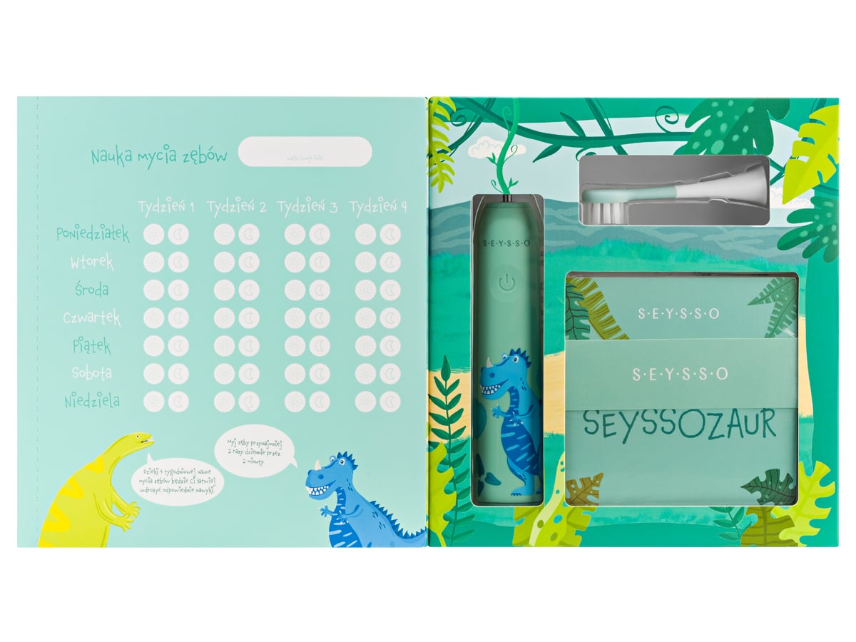 Seysso Szczoteczka Kids Dinosaur Blue (3+) 