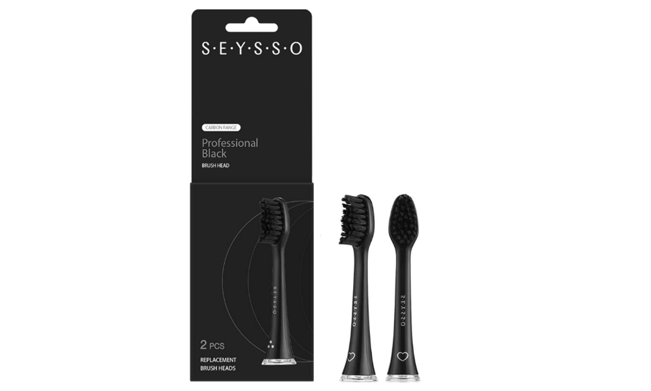 Końcówki do szczoteczki Seysso Carbon Professional 2 szt.
