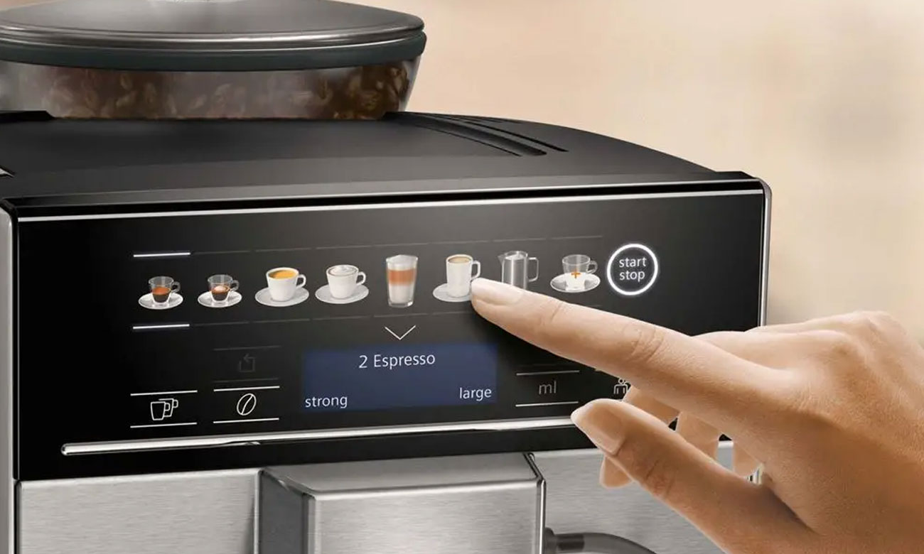 Bogata różnorodność smaków, dzięki funkcji coffeeSelect w ekspresie Siemens TQ503R01