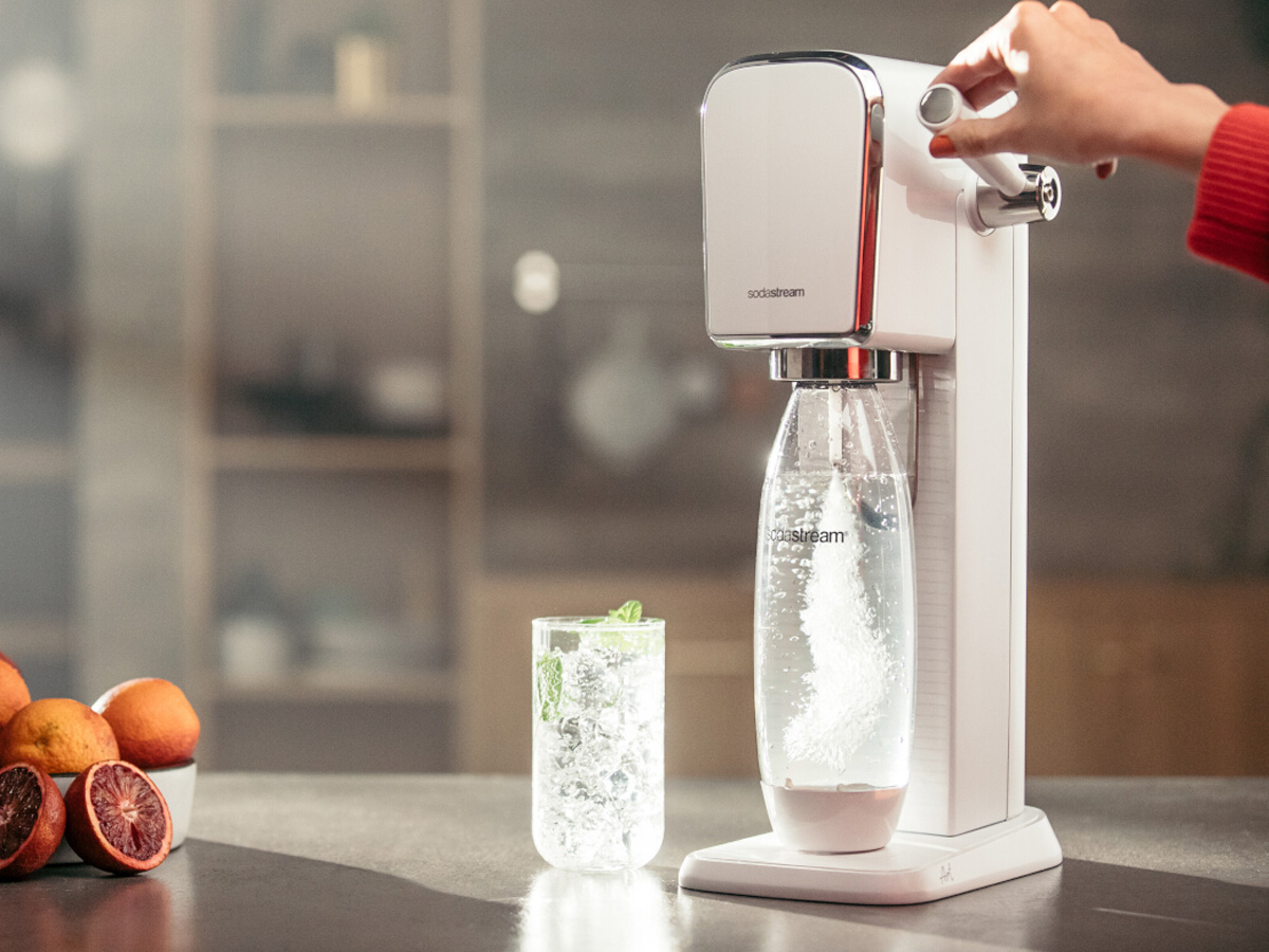 SodaStream ART WHITE + butelki 1 l Fuse x2 Water Pomelo